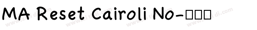 MA Reset Cairoli No字体转换